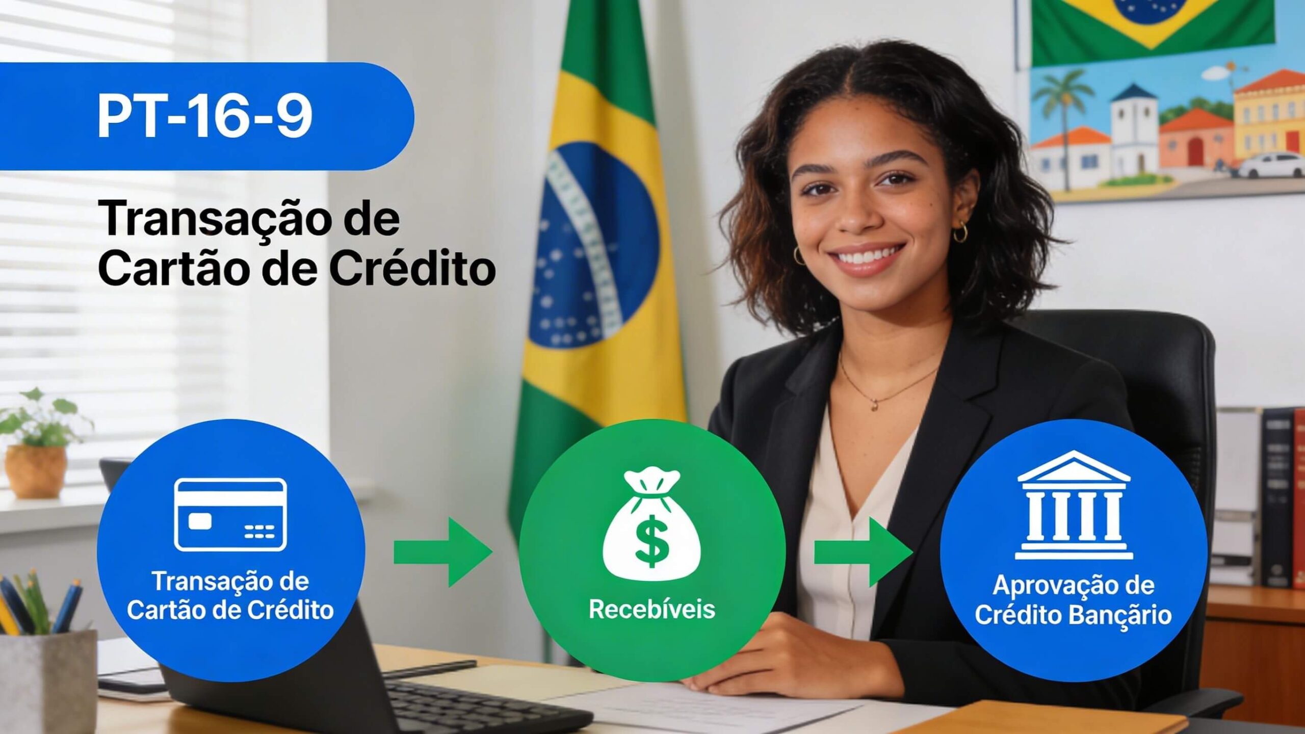 Infográfico mostrando fluxo de transações para recebíveis e crédito bancário